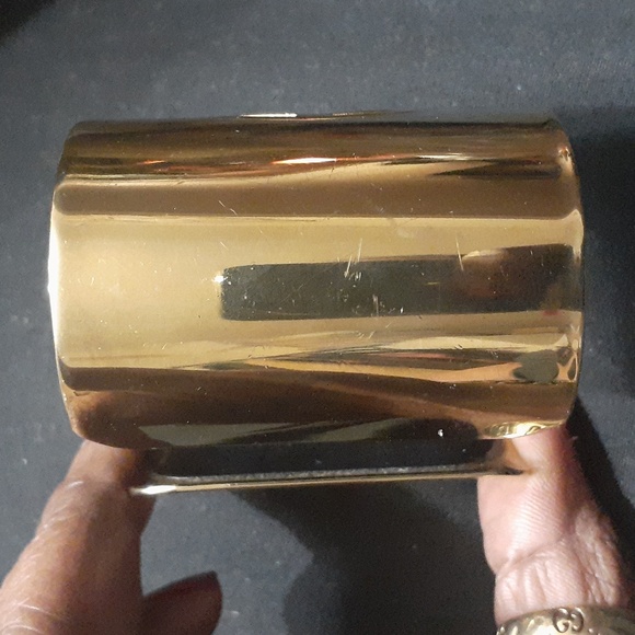 Tory Burch Gold Tone Miller Cuff Bracelet Rare - Picture 4 of 7